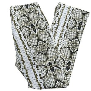 J Crew snakeskin print pants 27